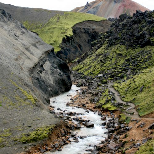 Multicolored hills Iceland