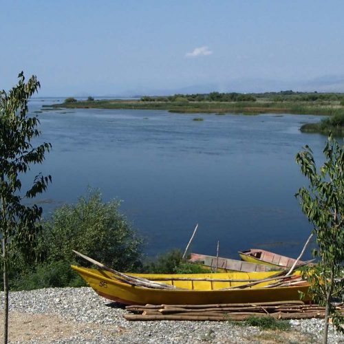 Shkoder Lake Albania Border With Montenegro
