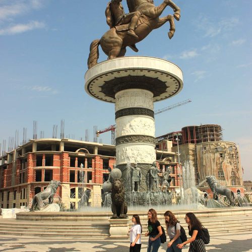 Horse Statue Skopje Macedonia