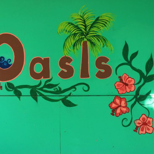 Oasis painted-wall