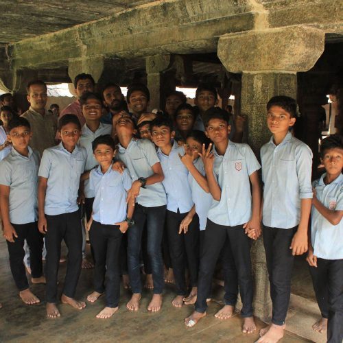 School Boys Padmanabhapuram Palace India