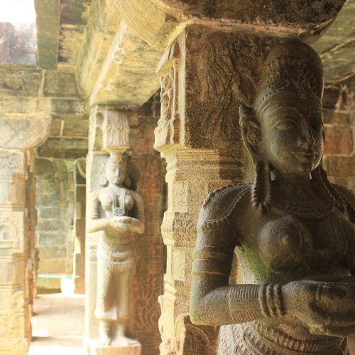 Statue Padmanabhapuram Palace Tamil Nadul India