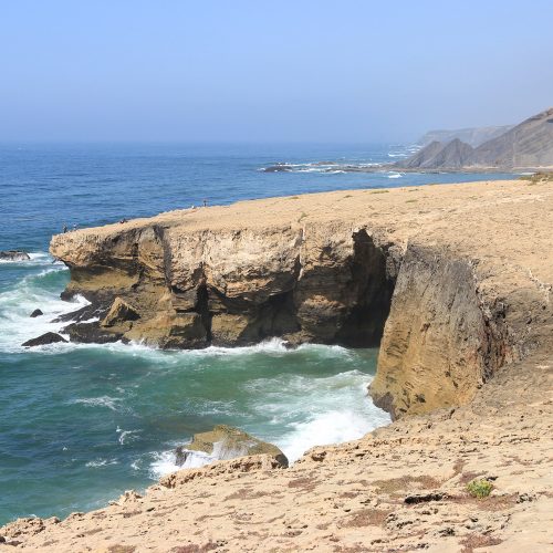 Quebrada Beach rocks view